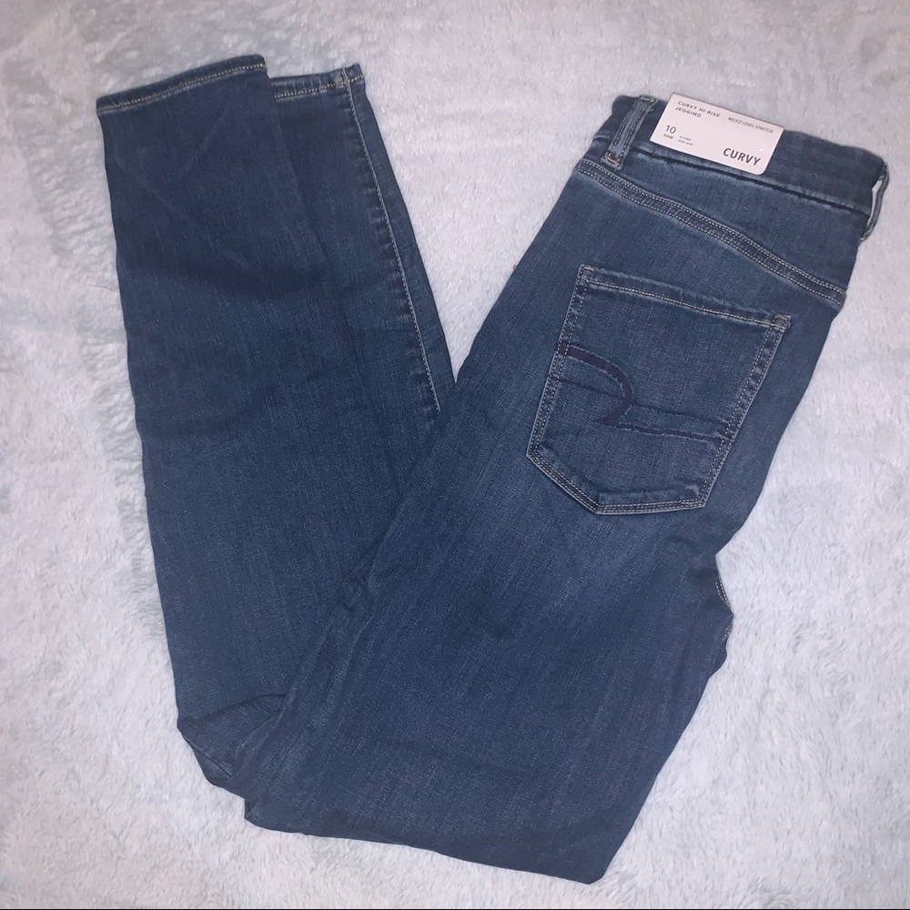 NWOT American Eagle Curvy Hi-Rise Jegging size 10 x-long